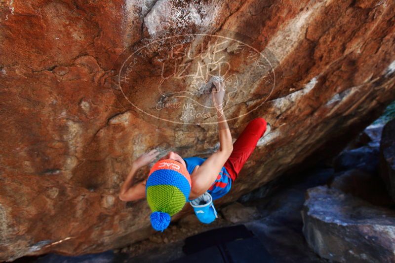 Bouldering in Hueco Tanks on 11/20/2018 with Blue Lizard Climbing and Yoga
Filename: SRM_20181120_1257500.jpg
Aperture: f/4.0
Shutter Speed: 1/250
Body: Canon EOS-1D Mark II
Lens: Canon EF 16-35mm f/2.8 L