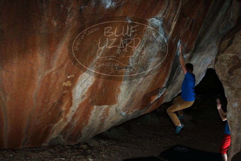 Bouldering in Hueco Tanks on 11/20/2018 with Blue Lizard Climbing and Yoga
Filename: SRM_20181120_1527490.jpg
Aperture: f/8.0
Shutter Speed: 1/250
Body: Canon EOS-1D Mark II
Lens: Canon EF 16-35mm f/2.8 L