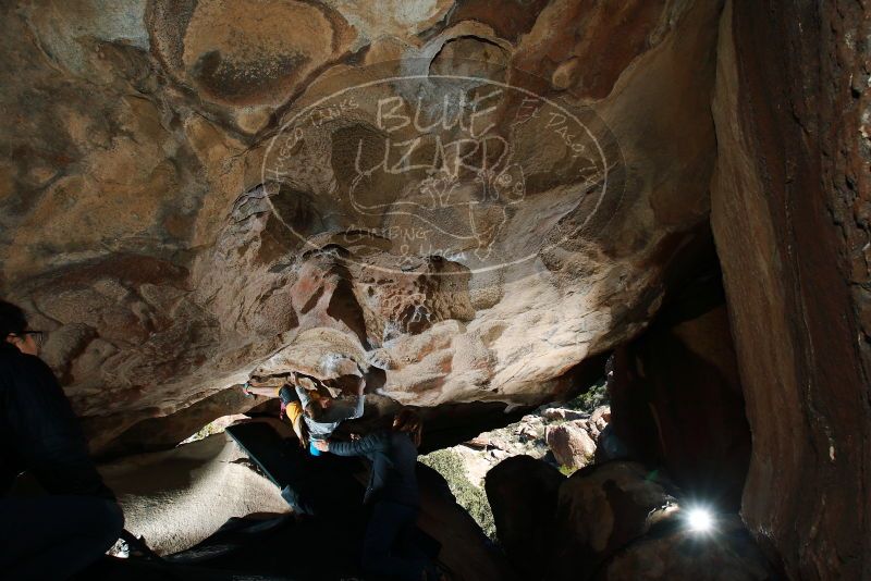 Bouldering in Hueco Tanks on 11/19/2018 with Blue Lizard Climbing and Yoga

Filename: SRM_20181119_1307320.jpg
Aperture: f/8.0
Shutter Speed: 1/250
Body: Canon EOS-1D Mark II
Lens: Canon EF 16-35mm f/2.8 L