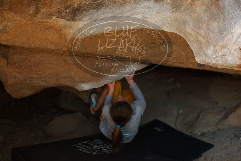 Bouldering in Hueco Tanks on 11/19/2018 with Blue Lizard Climbing and Yoga

Filename: SRM_20181119_1510310.jpg
Aperture: f/2.8
Shutter Speed: 1/250
Body: Canon EOS-1D Mark II
Lens: Canon EF 50mm f/1.8 II