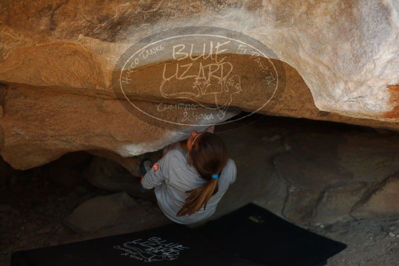 Bouldering in Hueco Tanks on 11/19/2018 with Blue Lizard Climbing and Yoga
Filename: SRM_20181119_1510330.jpg
Aperture: f/2.8
Shutter Speed: 1/250
Body: Canon EOS-1D Mark II
Lens: Canon EF 50mm f/1.8 II