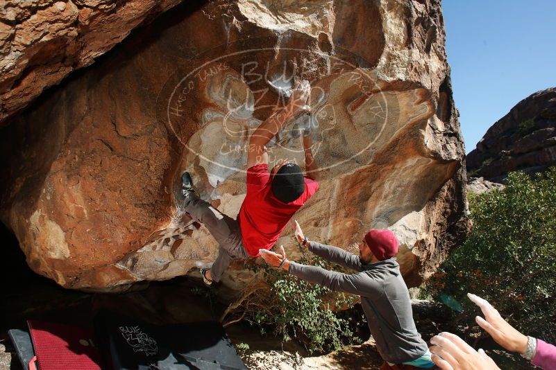 Bouldering in Hueco Tanks on 11/09/2018 with Blue Lizard Climbing and Yoga

Filename: SRM_20181109_1300270.jpg
Aperture: f/8.0
Shutter Speed: 1/250
Body: Canon EOS-1D Mark II
Lens: Canon EF 16-35mm f/2.8 L