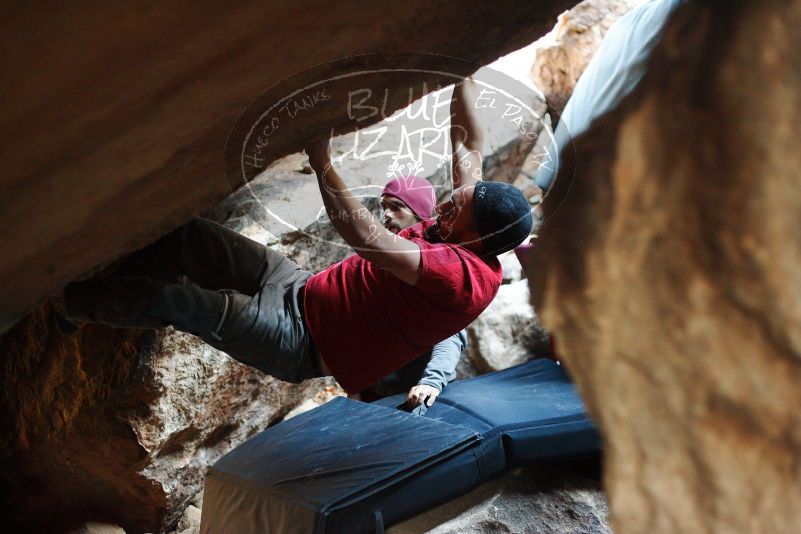 Bouldering in Hueco Tanks on 11/09/2018 with Blue Lizard Climbing and Yoga

Filename: SRM_20181109_1603400.jpg
Aperture: f/2.2
Shutter Speed: 1/160
Body: Canon EOS-1D Mark II
Lens: Canon EF 50mm f/1.8 II