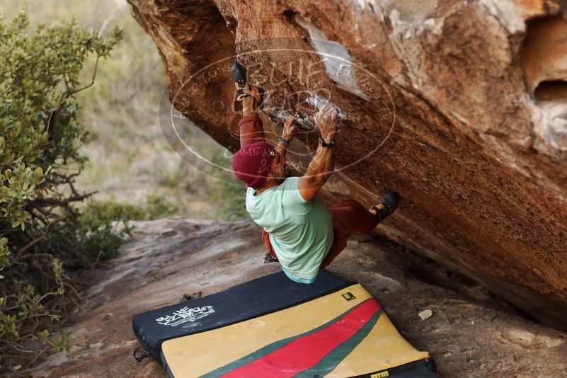 Bouldering in Hueco Tanks on 11/09/2018 with Blue Lizard Climbing and Yoga
Filename: SRM_20181109_1719200.jpg
Aperture: f/2.8
Shutter Speed: 1/640
Body: Canon EOS-1D Mark II
Lens: Canon EF 85mm f/1.2 L II