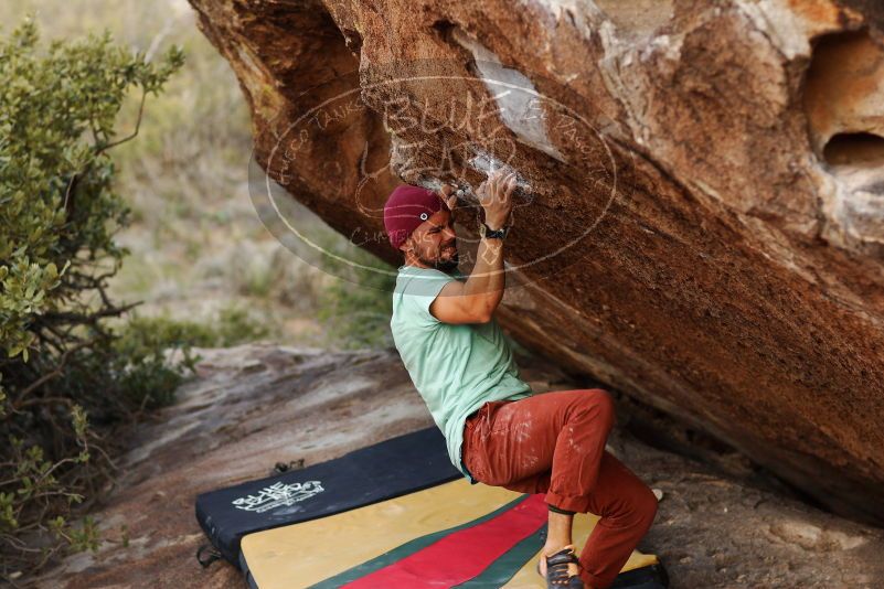 Bouldering in Hueco Tanks on 11/09/2018 with Blue Lizard Climbing and Yoga
Filename: SRM_20181109_1719230.jpg
Aperture: f/2.8
Shutter Speed: 1/640
Body: Canon EOS-1D Mark II
Lens: Canon EF 85mm f/1.2 L II