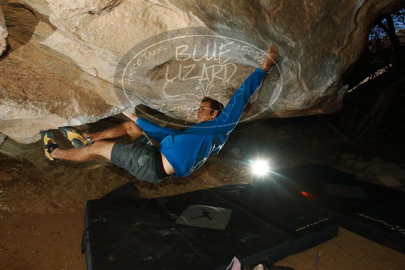 Bouldering in Hueco Tanks on 12/01/2018 with Blue Lizard Climbing and Yoga

Filename: SRM_20181201_1113510.jpg
Aperture: f/8.0
Shutter Speed: 1/250
Body: Canon EOS-1D Mark II
Lens: Canon EF 16-35mm f/2.8 L