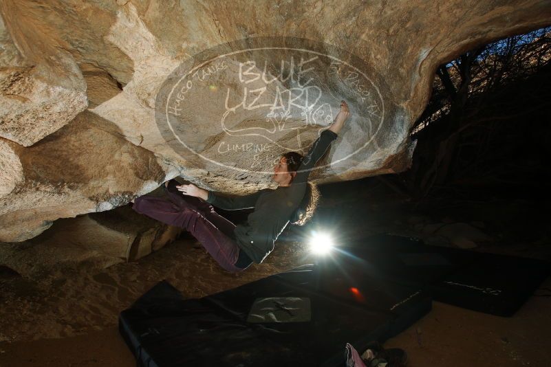 Bouldering in Hueco Tanks on 12/01/2018 with Blue Lizard Climbing and Yoga
Filename: SRM_20181201_1115530.jpg
Aperture: f/8.0
Shutter Speed: 1/250
Body: Canon EOS-1D Mark II
Lens: Canon EF 16-35mm f/2.8 L