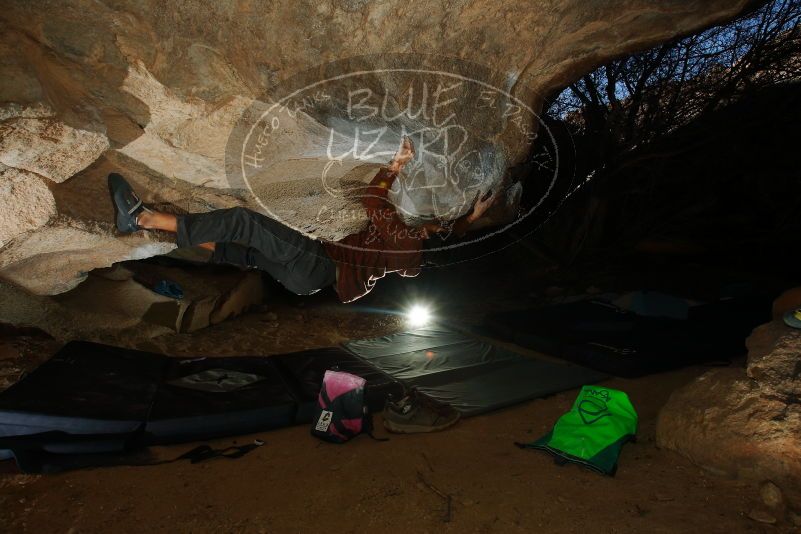 Bouldering in Hueco Tanks on 12/01/2018 with Blue Lizard Climbing and Yoga

Filename: SRM_20181201_1118030.jpg
Aperture: f/8.0
Shutter Speed: 1/250
Body: Canon EOS-1D Mark II
Lens: Canon EF 16-35mm f/2.8 L