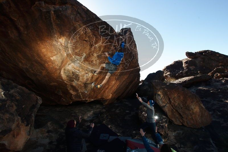 Bouldering in Hueco Tanks on 12/01/2018 with Blue Lizard Climbing and Yoga

Filename: SRM_20181201_1135310.jpg
Aperture: f/8.0
Shutter Speed: 1/160
Body: Canon EOS-1D Mark II
Lens: Canon EF 16-35mm f/2.8 L