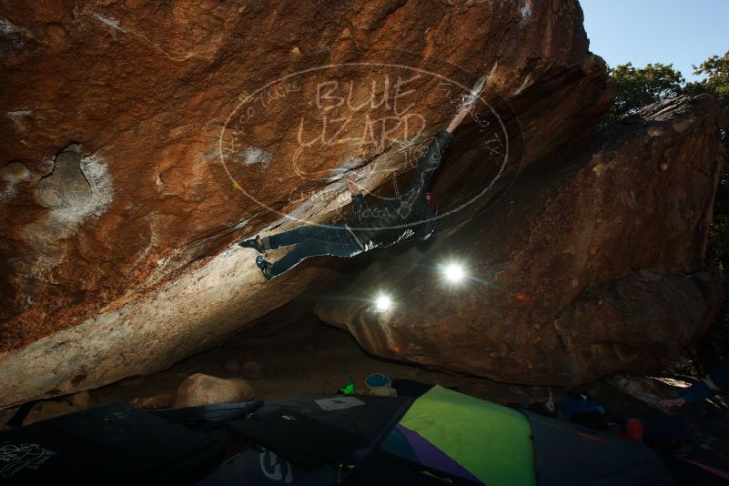 Bouldering in Hueco Tanks on 12/01/2018 with Blue Lizard Climbing and Yoga
Filename: SRM_20181201_1227370.jpg
Aperture: f/8.0
Shutter Speed: 1/320
Body: Canon EOS-1D Mark II
Lens: Canon EF 16-35mm f/2.8 L