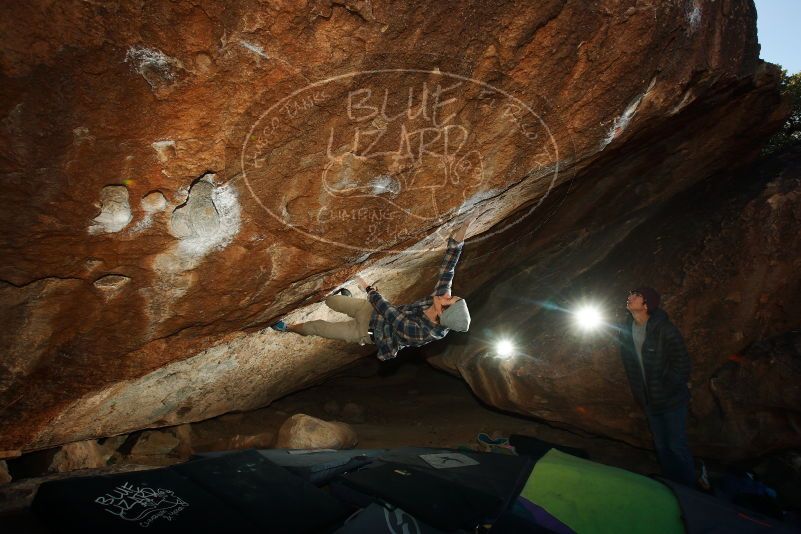Bouldering in Hueco Tanks on 12/01/2018 with Blue Lizard Climbing and Yoga
Filename: SRM_20181201_1235500.jpg
Aperture: f/8.0
Shutter Speed: 1/320
Body: Canon EOS-1D Mark II
Lens: Canon EF 16-35mm f/2.8 L