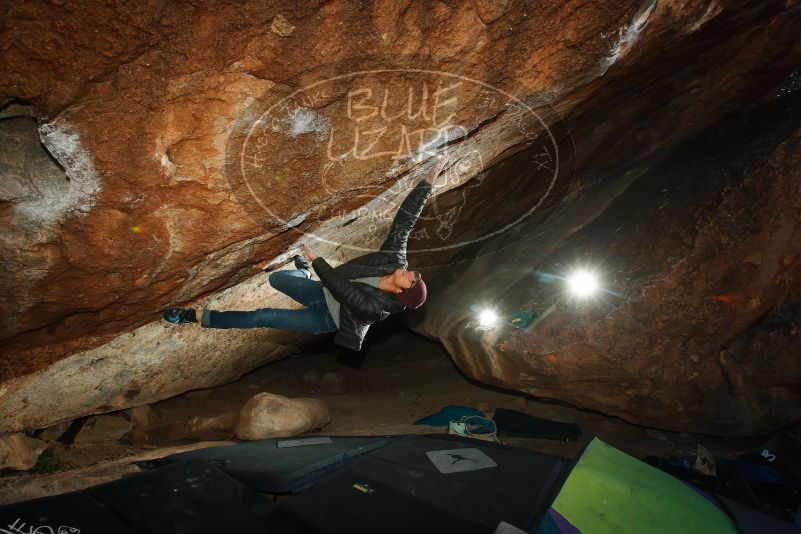 Bouldering in Hueco Tanks on 12/01/2018 with Blue Lizard Climbing and Yoga
Filename: SRM_20181201_1305510.jpg
Aperture: f/8.0
Shutter Speed: 1/250
Body: Canon EOS-1D Mark II
Lens: Canon EF 16-35mm f/2.8 L