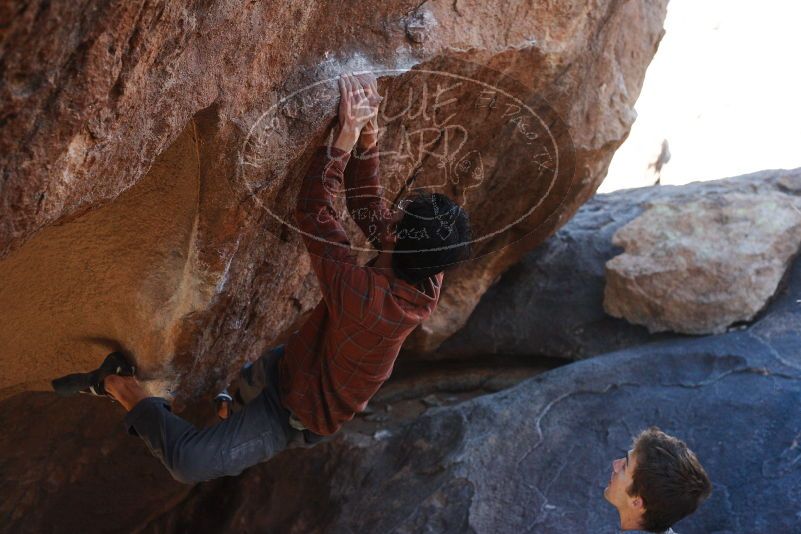 Bouldering in Hueco Tanks on 12/01/2018 with Blue Lizard Climbing and Yoga
Filename: SRM_20181201_1340020.jpg
Aperture: f/4.0
Shutter Speed: 1/500
Body: Canon EOS-1D Mark II
Lens: Canon EF 50mm f/1.8 II