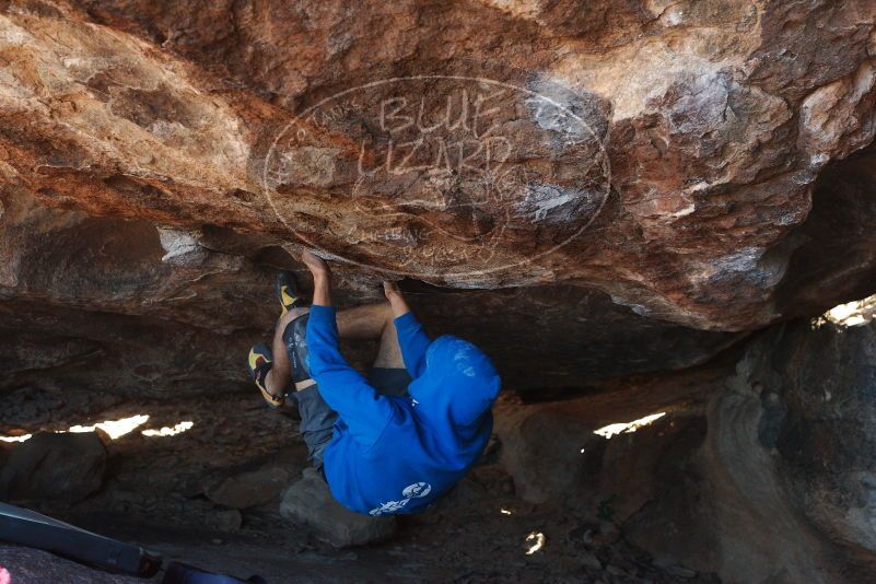 Bouldering in Hueco Tanks on 12/01/2018 with Blue Lizard Climbing and Yoga
Filename: SRM_20181201_1352010.jpg
Aperture: f/4.0
Shutter Speed: 1/400
Body: Canon EOS-1D Mark II
Lens: Canon EF 50mm f/1.8 II