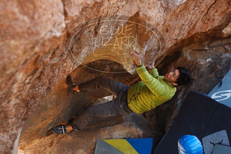 Bouldering in Hueco Tanks on 12/01/2018 with Blue Lizard Climbing and Yoga

Filename: SRM_20181201_1436100.jpg
Aperture: f/4.0
Shutter Speed: 1/250
Body: Canon EOS-1D Mark II
Lens: Canon EF 50mm f/1.8 II