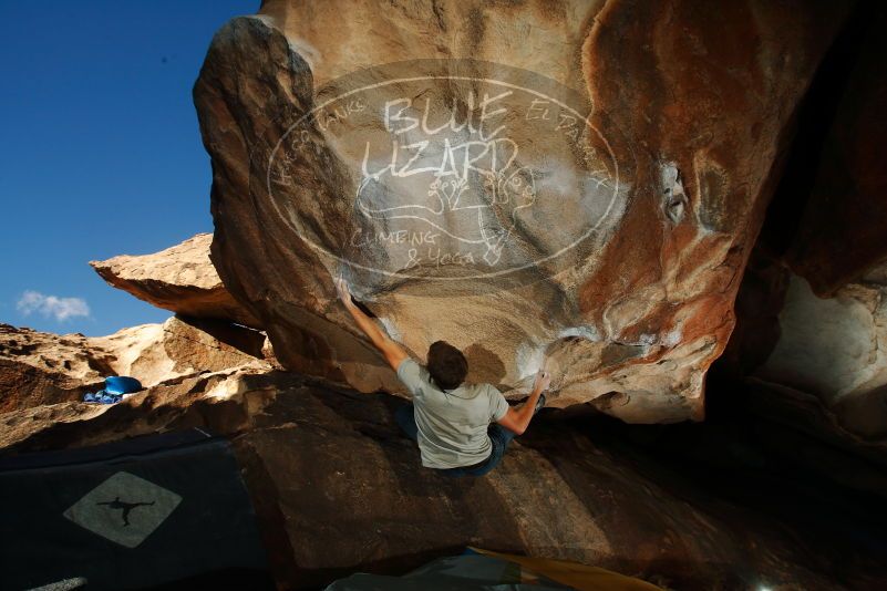 Bouldering in Hueco Tanks on 12/01/2018 with Blue Lizard Climbing and Yoga

Filename: SRM_20181201_1611020.jpg
Aperture: f/8.0
Shutter Speed: 1/250
Body: Canon EOS-1D Mark II
Lens: Canon EF 16-35mm f/2.8 L