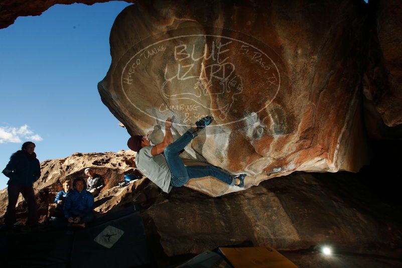 Bouldering in Hueco Tanks on 12/01/2018 with Blue Lizard Climbing and Yoga

Filename: SRM_20181201_1624490.jpg
Aperture: f/8.0
Shutter Speed: 1/250
Body: Canon EOS-1D Mark II
Lens: Canon EF 16-35mm f/2.8 L