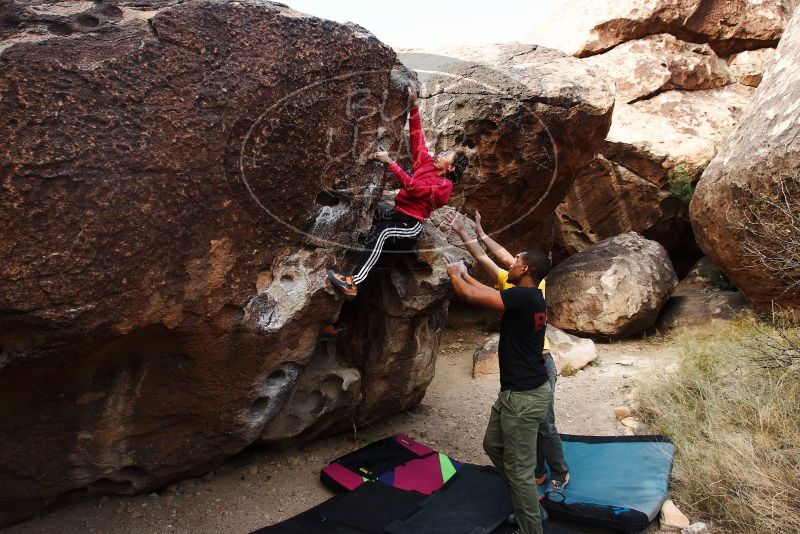 Bouldering in Hueco Tanks on 12/02/2018 with Blue Lizard Climbing and Yoga

Filename: SRM_20181202_1053220.jpg
Aperture: f/5.6
Shutter Speed: 1/250
Body: Canon EOS-1D Mark II
Lens: Canon EF 16-35mm f/2.8 L