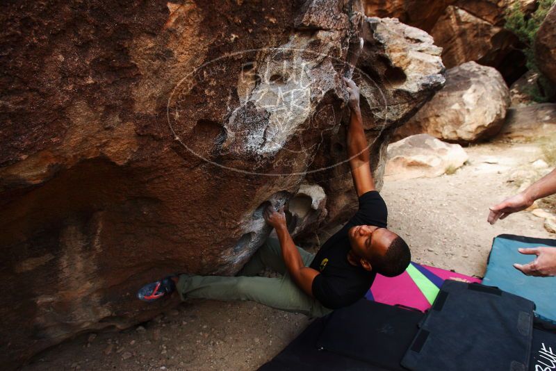 Bouldering in Hueco Tanks on 12/02/2018 with Blue Lizard Climbing and Yoga

Filename: SRM_20181202_1054370.jpg
Aperture: f/5.0
Shutter Speed: 1/250
Body: Canon EOS-1D Mark II
Lens: Canon EF 16-35mm f/2.8 L