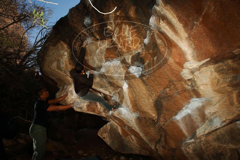 Bouldering in Hueco Tanks on 12/02/2018 with Blue Lizard Climbing and Yoga

Filename: SRM_20181202_1615240.jpg
Aperture: f/7.1
Shutter Speed: 1/250
Body: Canon EOS-1D Mark II
Lens: Canon EF 16-35mm f/2.8 L
