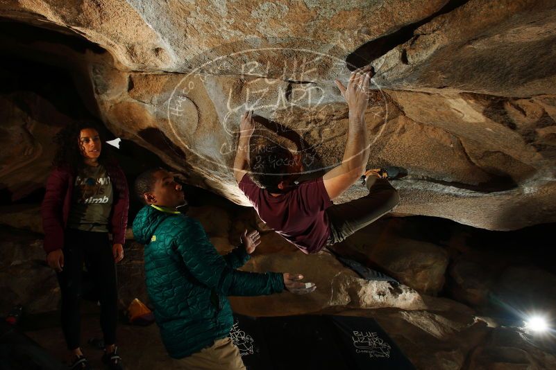 Bouldering in Hueco Tanks on 12/08/2018 with Blue Lizard Climbing and Yoga

Filename: SRM_20181208_1150120.jpg
Aperture: f/8.0
Shutter Speed: 1/250
Body: Canon EOS-1D Mark II
Lens: Canon EF 16-35mm f/2.8 L