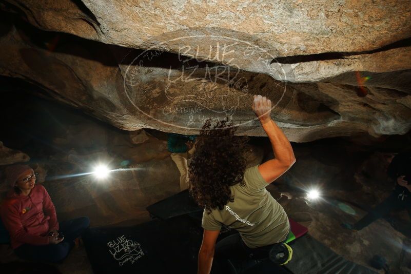 Bouldering in Hueco Tanks on 12/08/2018 with Blue Lizard Climbing and Yoga
Filename: SRM_20181208_1257500.jpg
Aperture: f/8.0
Shutter Speed: 1/250
Body: Canon EOS-1D Mark II
Lens: Canon EF 16-35mm f/2.8 L