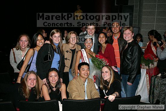 Miss Asian Atlanta pageant, 2004.

Filename: img_0974_std.jpg
Aperture: f/5.0
Shutter Speed: 1/160
Body: Canon EOS DIGITAL REBEL
Lens: Canon EF-S 18-55mm f/3.5-5.6