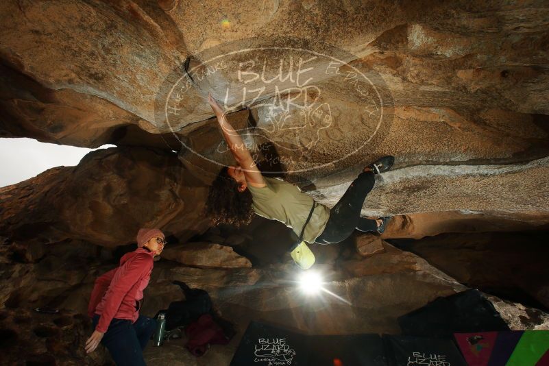 Bouldering in Hueco Tanks on 12/08/2018 with Blue Lizard Climbing and Yoga

Filename: SRM_20181208_1315520.jpg
Aperture: f/8.0
Shutter Speed: 1/200
Body: Canon EOS-1D Mark II
Lens: Canon EF 16-35mm f/2.8 L