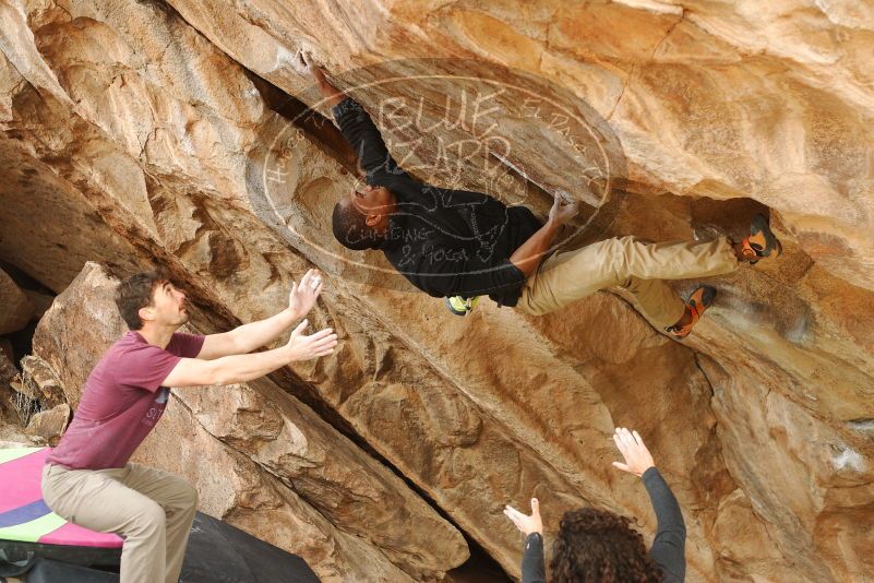 Bouldering in Hueco Tanks on 12/08/2018 with Blue Lizard Climbing and Yoga

Filename: SRM_20181208_1429010.jpg
Aperture: f/3.5
Shutter Speed: 1/250
Body: Canon EOS-1D Mark II
Lens: Canon EF 50mm f/1.8 II