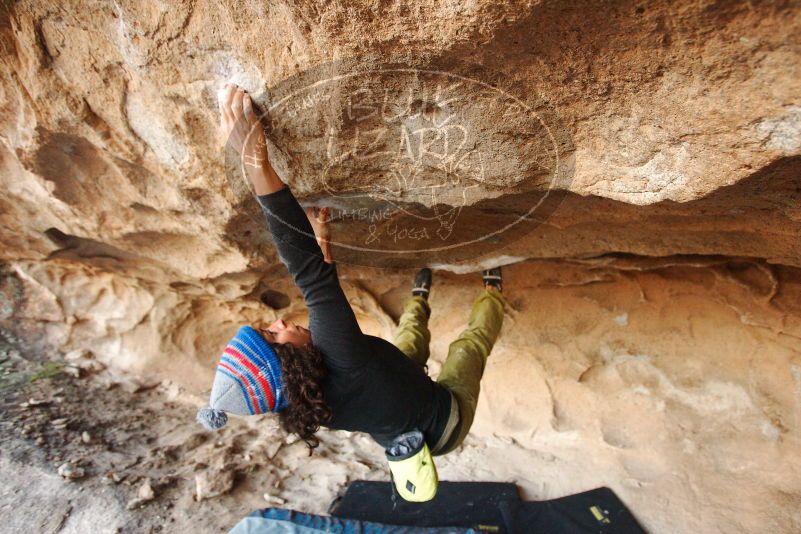 Bouldering in Hueco Tanks on 12/08/2018 with Blue Lizard Climbing and Yoga

Filename: SRM_20181208_1641320.jpg
Aperture: f/3.5
Shutter Speed: 1/250
Body: Canon EOS-1D Mark II
Lens: Canon EF 16-35mm f/2.8 L