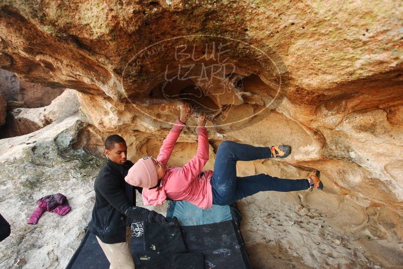 Bouldering in Hueco Tanks on 12/08/2018 with Blue Lizard Climbing and Yoga

Filename: SRM_20181208_1723040.jpg
Aperture: f/5.0
Shutter Speed: 1/200
Body: Canon EOS-1D Mark II
Lens: Canon EF 16-35mm f/2.8 L