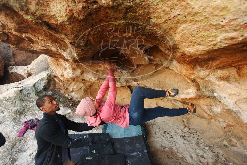 Bouldering in Hueco Tanks on 12/08/2018 with Blue Lizard Climbing and Yoga

Filename: SRM_20181208_1723050.jpg
Aperture: f/4.5
Shutter Speed: 1/250
Body: Canon EOS-1D Mark II
Lens: Canon EF 16-35mm f/2.8 L