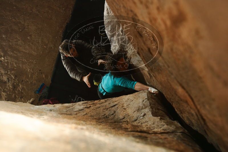 Bouldering in Hueco Tanks on 12/09/2018 with Blue Lizard Climbing and Yoga

Filename: SRM_20181209_1457490.jpg
Aperture: f/5.6
Shutter Speed: 1/250
Body: Canon EOS-1D Mark II
Lens: Canon EF 16-35mm f/2.8 L
