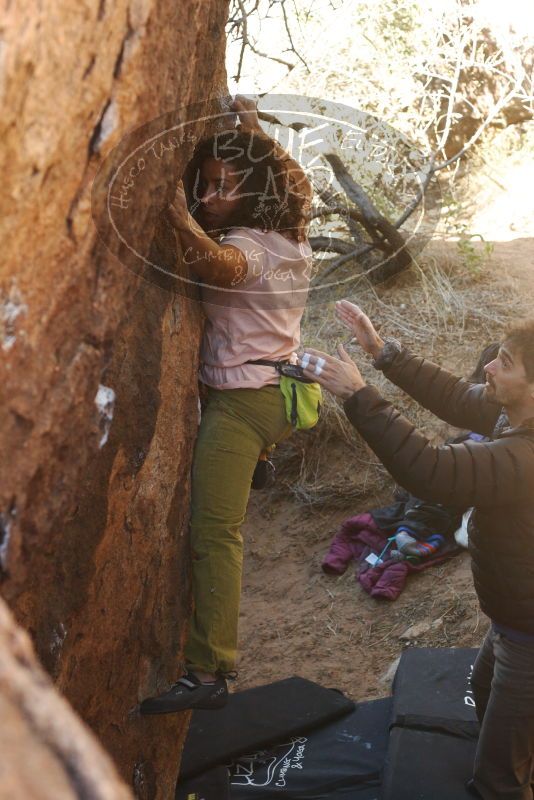 Bouldering in Hueco Tanks on 12/14/2018 with Blue Lizard Climbing and Yoga

Filename: SRM_20181214_1128180.jpg
Aperture: f/4.5
Shutter Speed: 1/250
Body: Canon EOS-1D Mark II
Lens: Canon EF 50mm f/1.8 II
