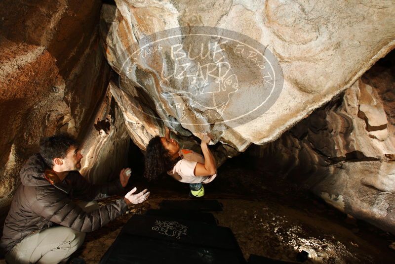 Bouldering in Hueco Tanks on 12/14/2018 with Blue Lizard Climbing and Yoga
Filename: SRM_20181214_1351350.jpg
Aperture: f/5.6
Shutter Speed: 1/250
Body: Canon EOS-1D Mark II
Lens: Canon EF 16-35mm f/2.8 L