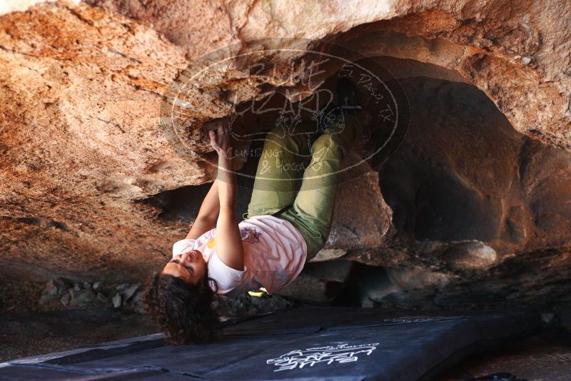 Bouldering in Hueco Tanks on 12/14/2018 with Blue Lizard Climbing and Yoga

Filename: SRM_20181214_1424050.jpg
Aperture: f/3.2
Shutter Speed: 1/250
Body: Canon EOS-1D Mark II
Lens: Canon EF 50mm f/1.8 II