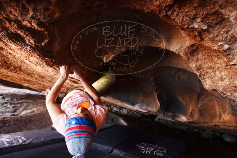 Bouldering in Hueco Tanks on 12/14/2018 with Blue Lizard Climbing and Yoga
Filename: SRM_20181214_1449060.jpg
Aperture: f/3.2
Shutter Speed: 1/250
Body: Canon EOS-1D Mark II
Lens: Canon EF 16-35mm f/2.8 L