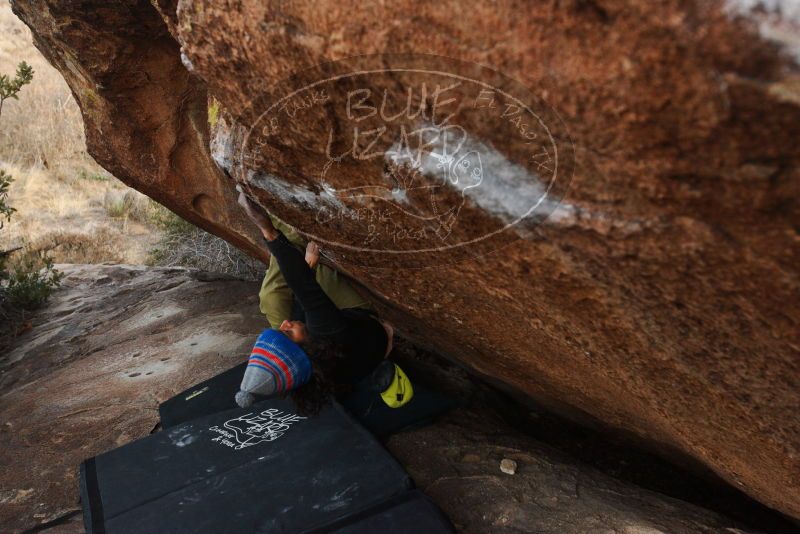 Bouldering in Hueco Tanks on 12/14/2018 with Blue Lizard Climbing and Yoga
Filename: SRM_20181214_1657200.jpg
Aperture: f/5.0
Shutter Speed: 1/250
Body: Canon EOS-1D Mark II
Lens: Canon EF 16-35mm f/2.8 L