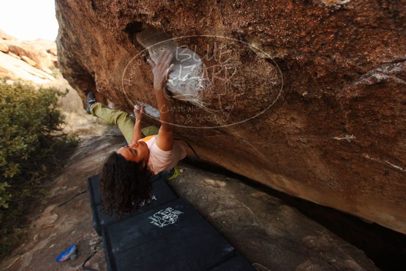 Bouldering in Hueco Tanks on 12/14/2018 with Blue Lizard Climbing and Yoga
Filename: SRM_20181214_1700580.jpg
Aperture: f/5.0
Shutter Speed: 1/250
Body: Canon EOS-1D Mark II
Lens: Canon EF 16-35mm f/2.8 L