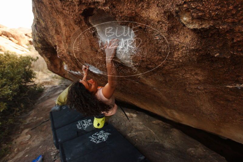 Bouldering in Hueco Tanks on 12/14/2018 with Blue Lizard Climbing and Yoga
Filename: SRM_20181214_1701441.jpg
Aperture: f/5.0
Shutter Speed: 1/250
Body: Canon EOS-1D Mark II
Lens: Canon EF 16-35mm f/2.8 L