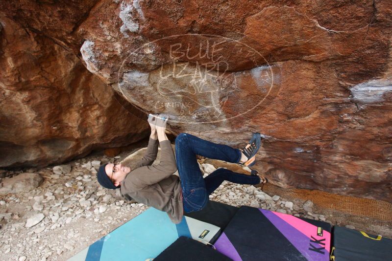 Bouldering in Hueco Tanks on 12/21/2018 with Blue Lizard Climbing and Yoga
Filename: SRM_20181221_1229350.jpg
Aperture: f/5.6
Shutter Speed: 1/250
Body: Canon EOS-1D Mark II
Lens: Canon EF 16-35mm f/2.8 L
