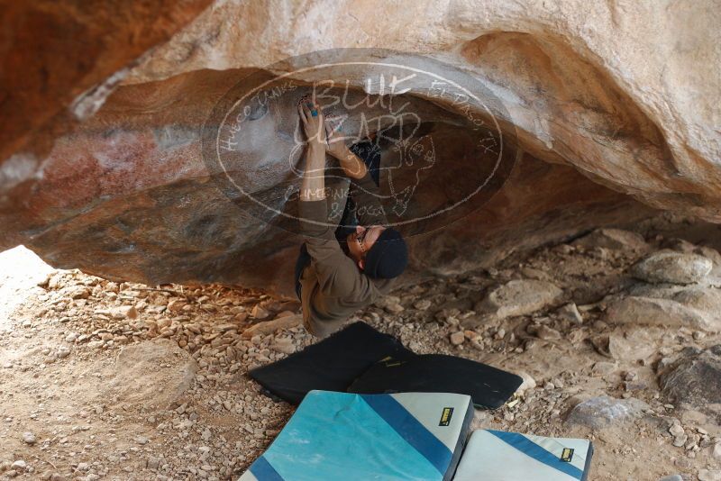 Bouldering in Hueco Tanks on 12/21/2018 with Blue Lizard Climbing and Yoga

Filename: SRM_20181221_1310350.jpg
Aperture: f/2.5
Shutter Speed: 1/250
Body: Canon EOS-1D Mark II
Lens: Canon EF 50mm f/1.8 II