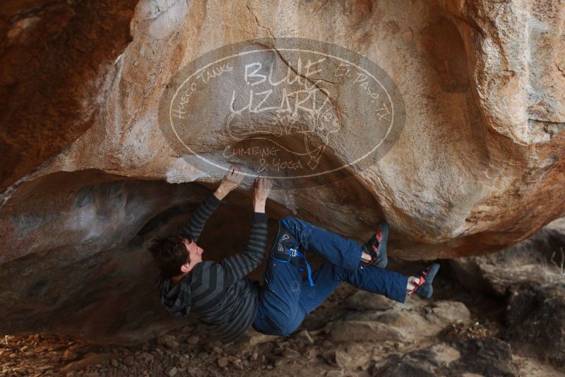 Bouldering in Hueco Tanks on 12/21/2018 with Blue Lizard Climbing and Yoga

Filename: SRM_20181221_1335380.jpg
Aperture: f/3.2
Shutter Speed: 1/250
Body: Canon EOS-1D Mark II
Lens: Canon EF 50mm f/1.8 II