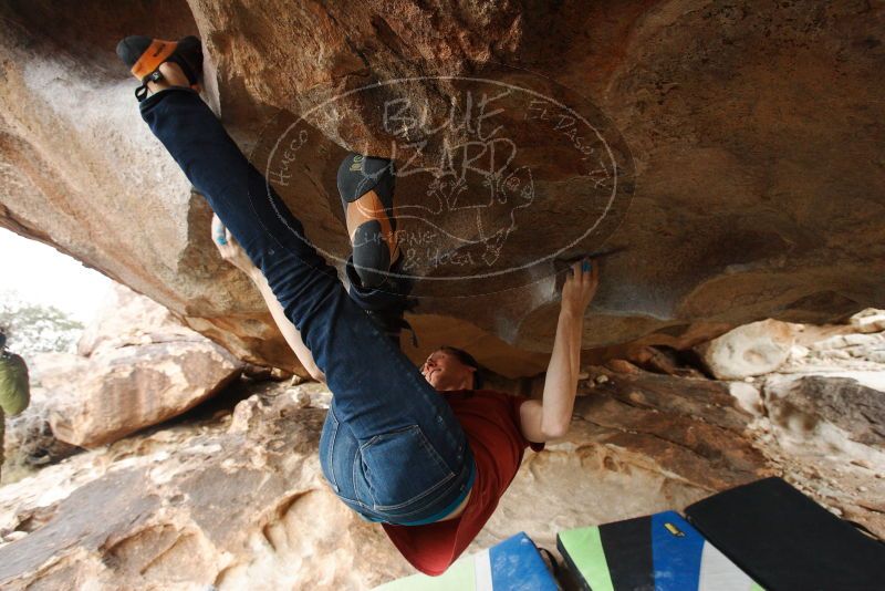 Bouldering in Hueco Tanks on 12/21/2018 with Blue Lizard Climbing and Yoga
Filename: SRM_20181221_1613480.jpg
Aperture: f/5.6
Shutter Speed: 1/250
Body: Canon EOS-1D Mark II
Lens: Canon EF 16-35mm f/2.8 L