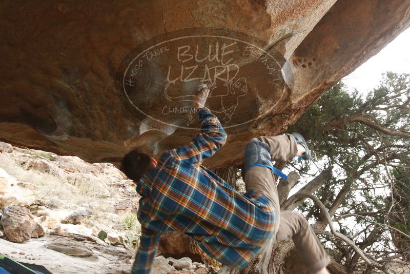 Bouldering in Hueco Tanks on 12/21/2018 with Blue Lizard Climbing and Yoga

Filename: SRM_20181221_1619260.jpg
Aperture: f/5.6
Shutter Speed: 1/250
Body: Canon EOS-1D Mark II
Lens: Canon EF 16-35mm f/2.8 L