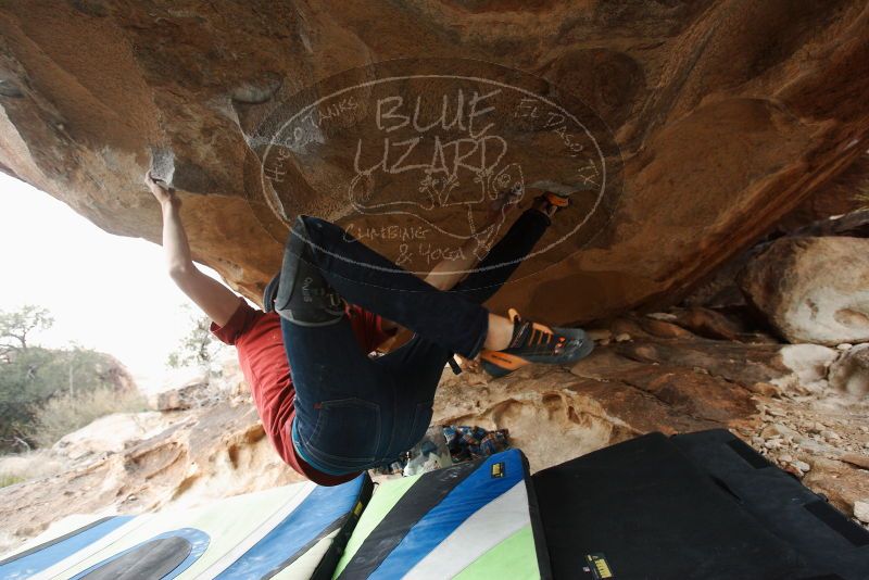 Bouldering in Hueco Tanks on 12/21/2018 with Blue Lizard Climbing and Yoga
Filename: SRM_20181221_1629210.jpg
Aperture: f/4.0
Shutter Speed: 1/250
Body: Canon EOS-1D Mark II
Lens: Canon EF 16-35mm f/2.8 L