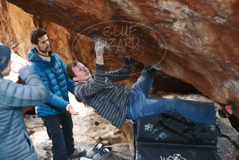 Bouldering in Hueco Tanks on 12/21/2018 with Blue Lizard Climbing and Yoga

Filename: SRM_20181221_1701570.jpg
Aperture: f/2.2
Shutter Speed: 1/250
Body: Canon EOS-1D Mark II
Lens: Canon EF 50mm f/1.8 II