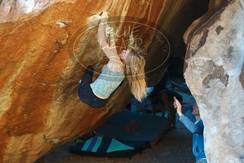 Bouldering in Hueco Tanks on 12/22/2018 with Blue Lizard Climbing and Yoga

Filename: SRM_20181222_1731221.jpg
Aperture: f/2.8
Shutter Speed: 1/400
Body: Canon EOS-1D Mark II
Lens: Canon EF 50mm f/1.8 II
