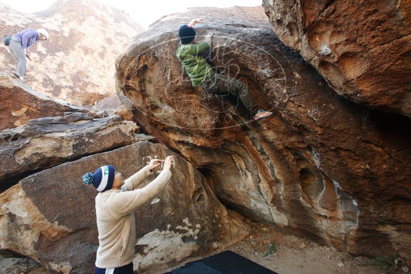 Bouldering in Hueco Tanks on 12/23/2018 with Blue Lizard Climbing and Yoga

Filename: SRM_20181223_1036130.jpg
Aperture: f/4.0
Shutter Speed: 1/250
Body: Canon EOS-1D Mark II
Lens: Canon EF 16-35mm f/2.8 L