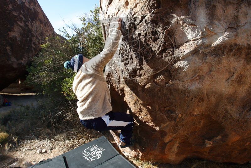 Bouldering in Hueco Tanks on 12/23/2018 with Blue Lizard Climbing and Yoga

Filename: SRM_20181223_1049180.jpg
Aperture: f/8.0
Shutter Speed: 1/80
Body: Canon EOS-1D Mark II
Lens: Canon EF 16-35mm f/2.8 L